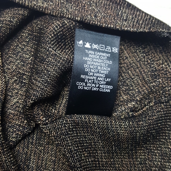 NWT NIC+ZOE Bronze Sleeveless Sweater Silk size M - Picture 4 of 5